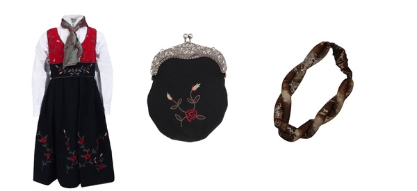 Hedda med veske og hårbånd Marine - Maxemilia