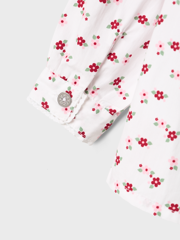 Festdrakt skjorte Hel print blomster - Name It