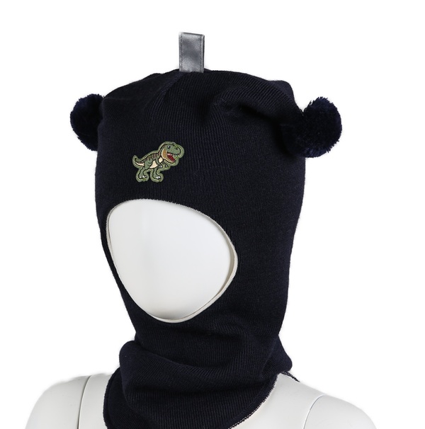 Balaclava ULL m/vindstopp DINOSAUR Marine - Kivat