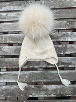 Ull lue dusk og snorer  beige - Guttogpike