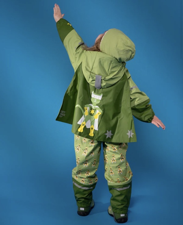 Kattnakken Plask Regnsett Superhelt