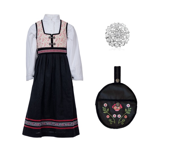 Oline Festdrakter med veske Rosa - Salto