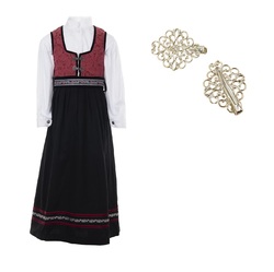 Oline Festdrakter  Rødt - Salto