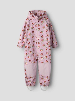 Alfa Softshell dress rosa jordbær - Name It