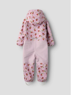 Alfa Softshell dress rosa jordbær - Name It