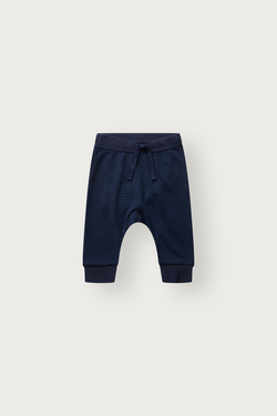 Joggebukse Ull/Bambus Mini  marine - Hust & Claire