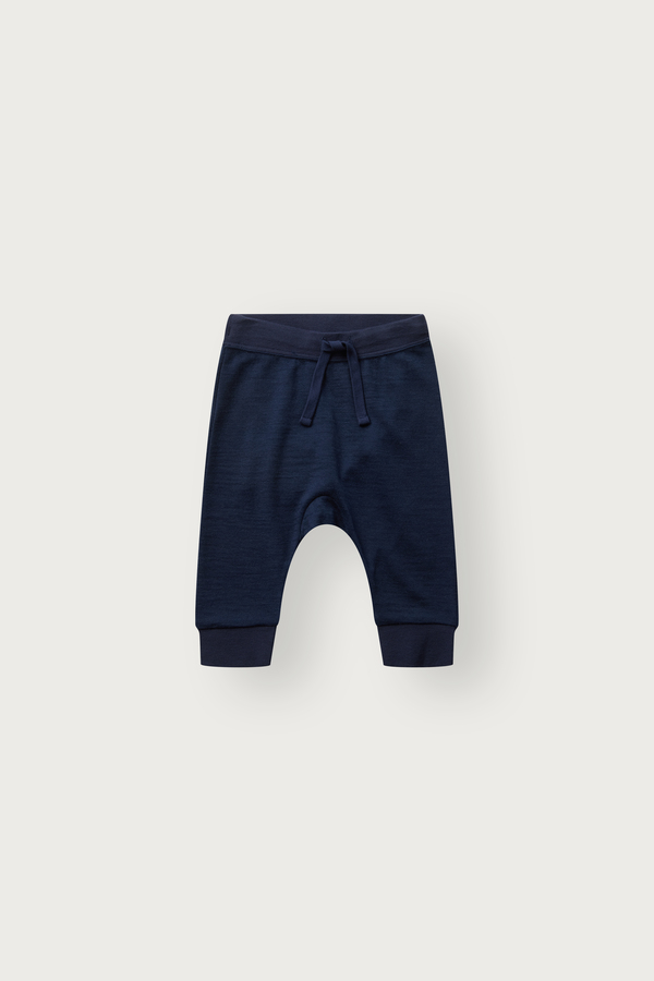 Joggebukse Ull/Bambus Mini  marine - Hust & Claire
