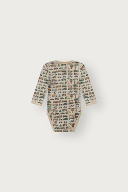 Body ULL med bambus innside Body Beige bil - Hust & Claire