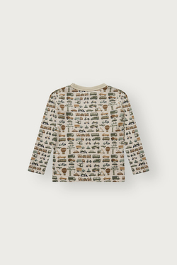 Overdel Ull/bambus Beige bil - Hust & Claire