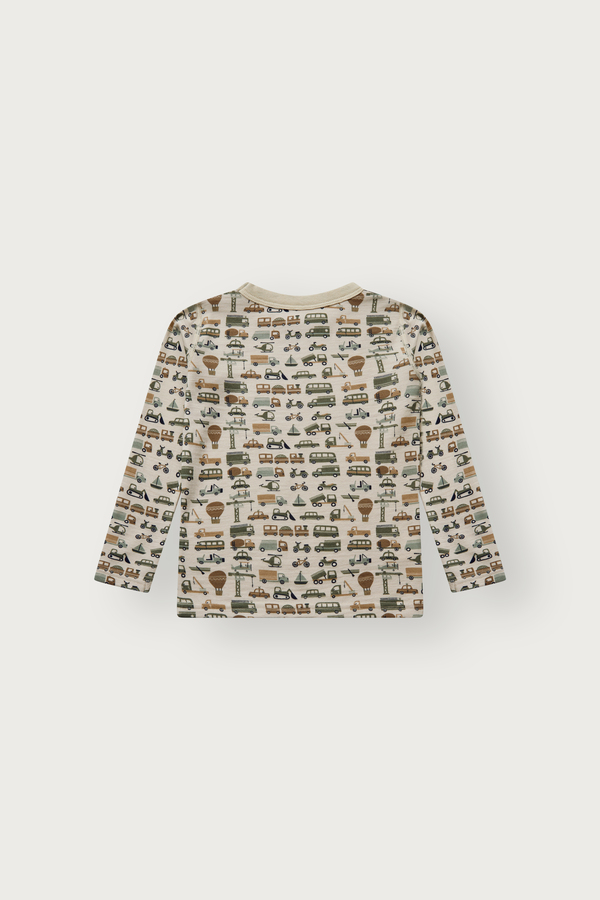 Overdel Ull/bambus Beige bil - Hust & Claire