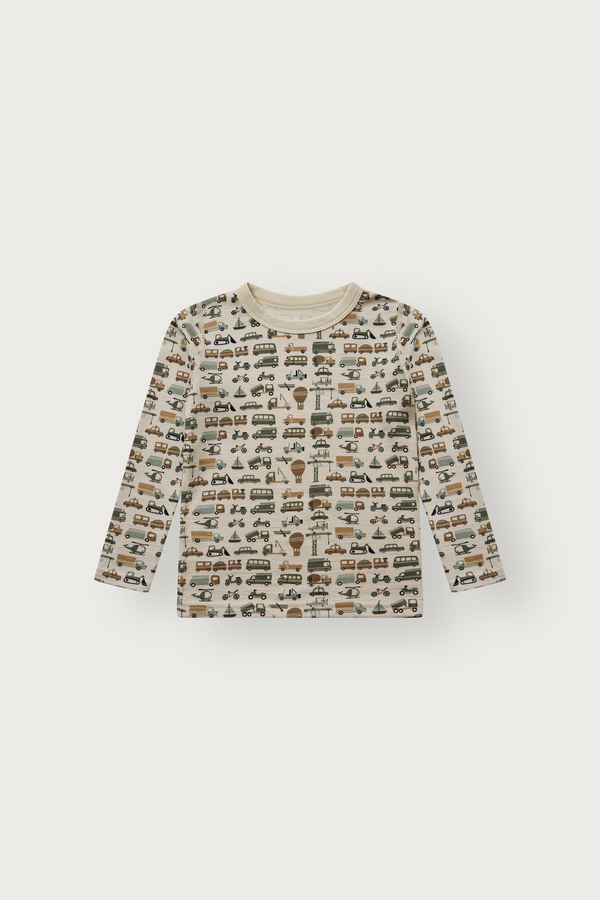Overdel Ull/bambus Beige bil - Hust & Claire