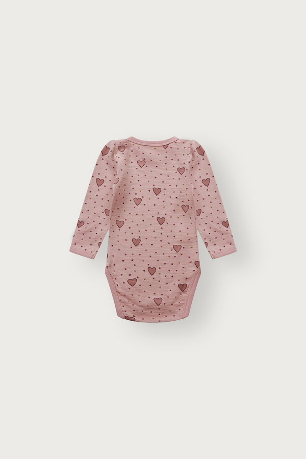 Body ULL med bambus innside Body Rosa - Hust & Claire