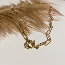 ELMA GOLD CHAIN HALSSMYKKE Gull - ELMA