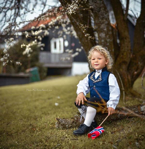 Salto festdrakt baby gutt Blå - Salto