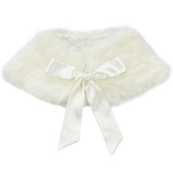 Fuskepels Bolero Off-white - Guttogpike