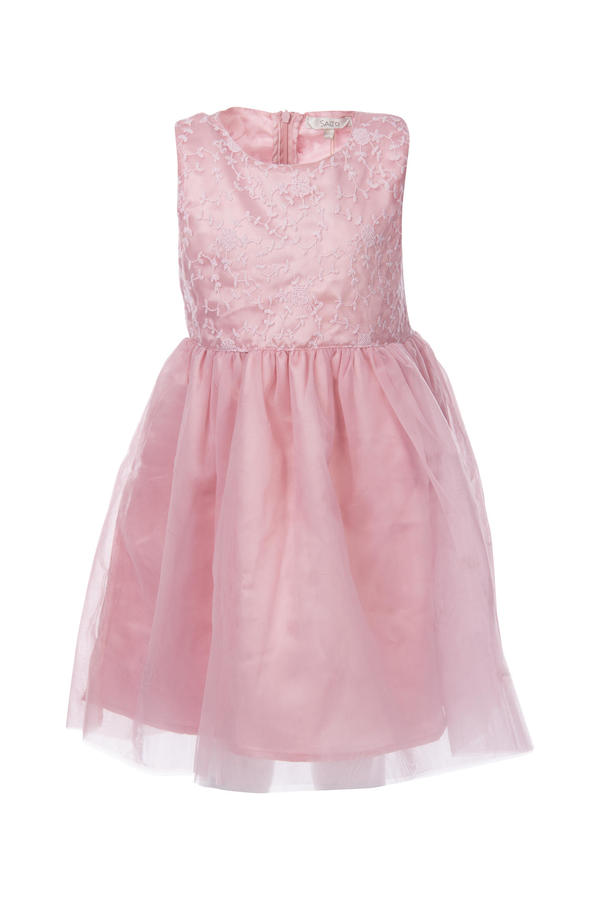 Anette tyll kjole  rosa - Salto