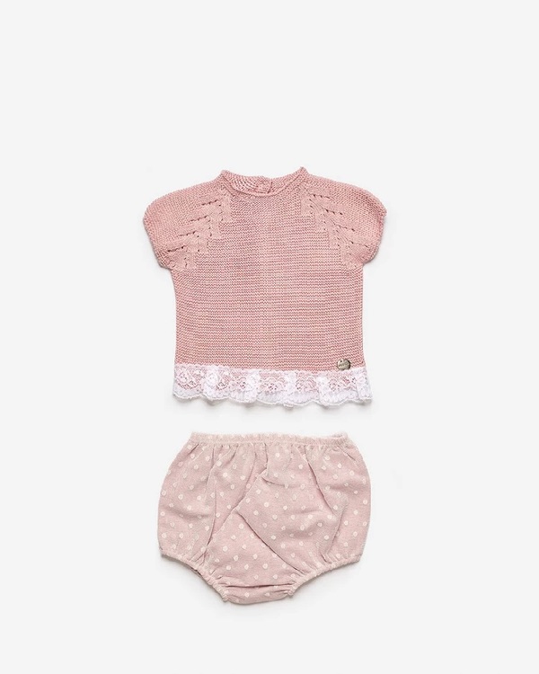 Knit set baby clothes  rosa - JULIANA 