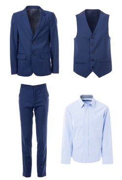 Blå Dresspakke Lys blå Willhelm skjorte - Salto