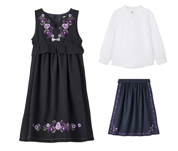 Festdrakt Lilla pakke lilla blomst - Name It